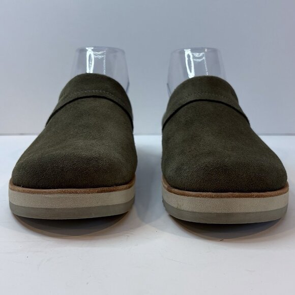 Merrell Olive Green Suede Mules - Picture 2 of 9